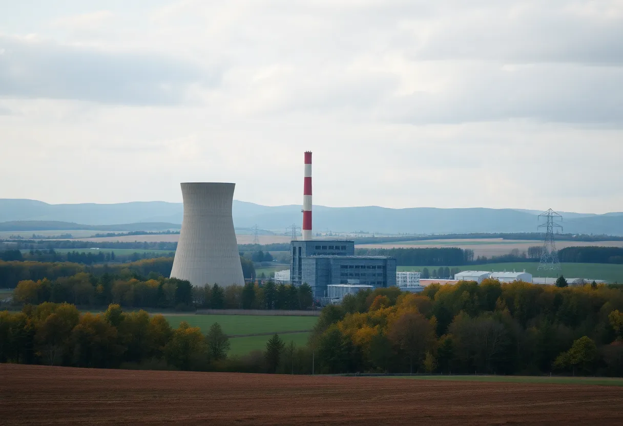 Power station with awareness about asbestos hazards