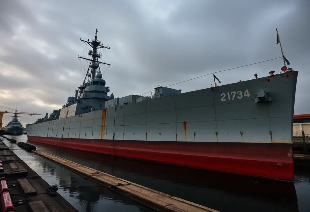 USS James E. Kyes, a Gearing-class destroyer