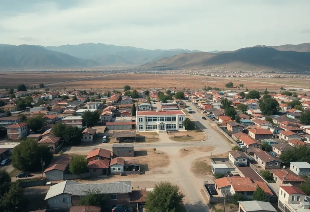 Aerial view of Libby Asbestos Clinic highlighting the surrounding area.