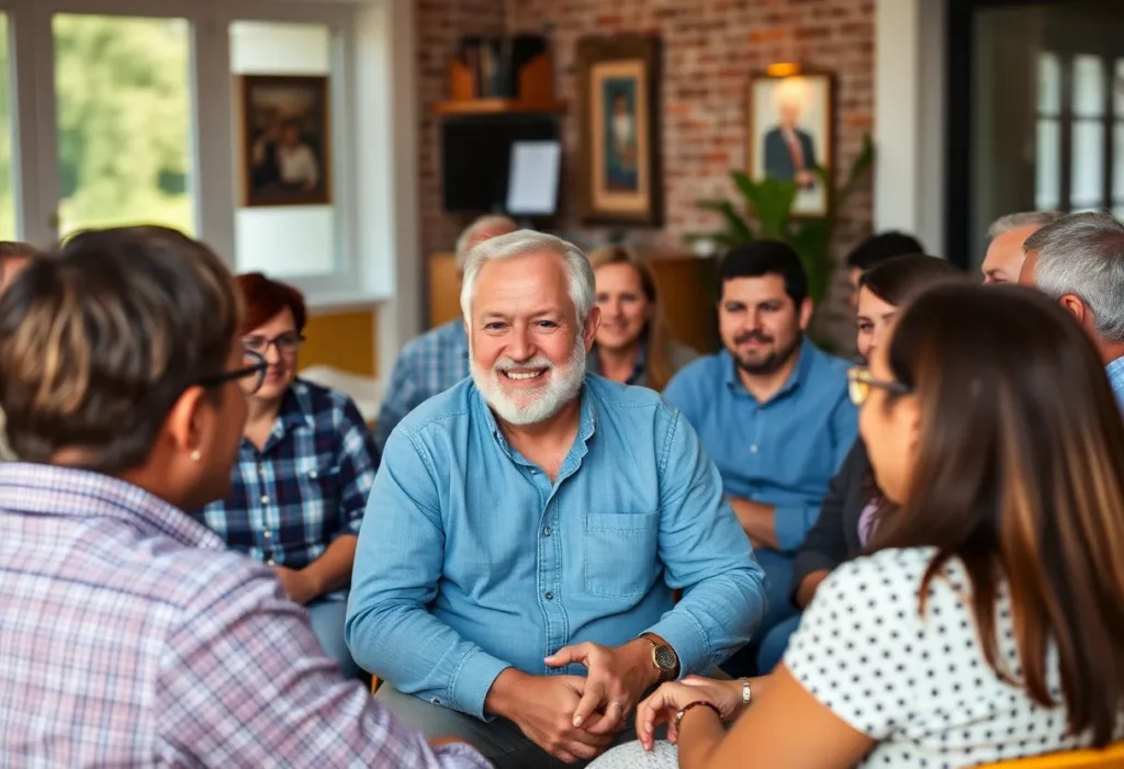 Supportive community gathering for prostate cancer awareness