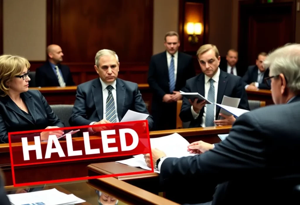 Courtroom discussion about CARD assets auction