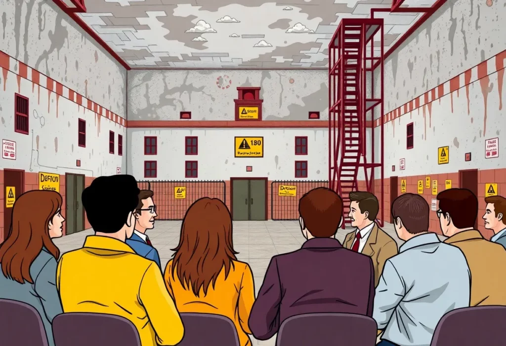 Community members discussing safety concerns at Graham County Jail