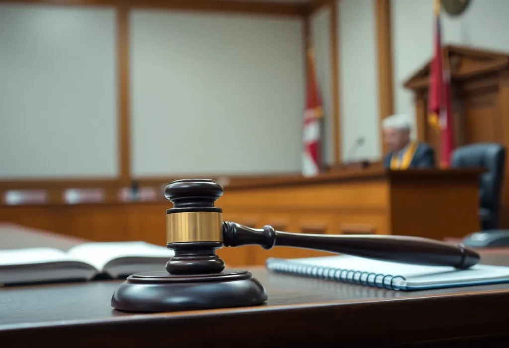 Courtroom representing the legal precedent shift for workers' rights