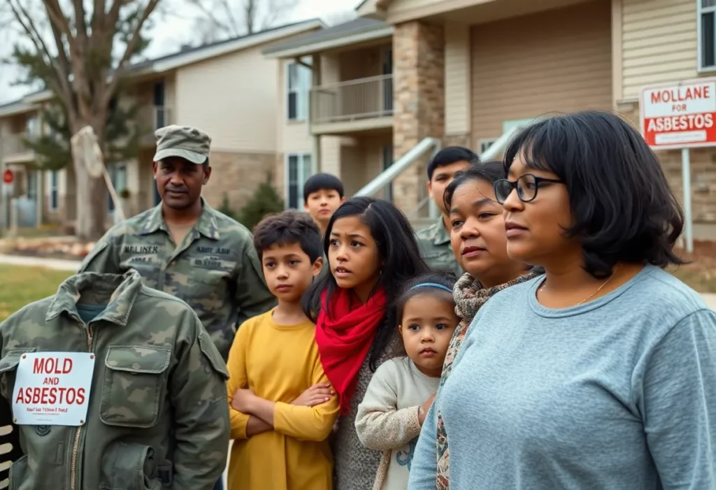 Military families showing concern about toxic living conditions
