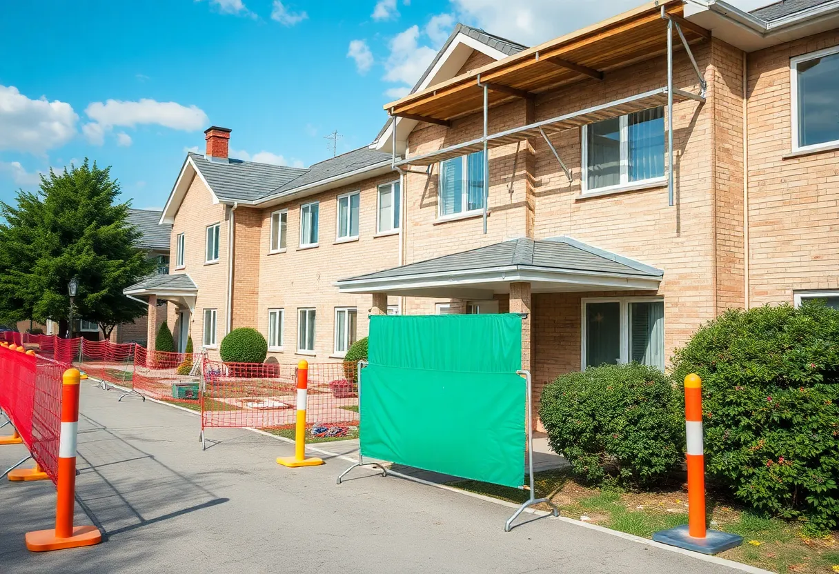 Asbestos exposure violations at a residential care facility