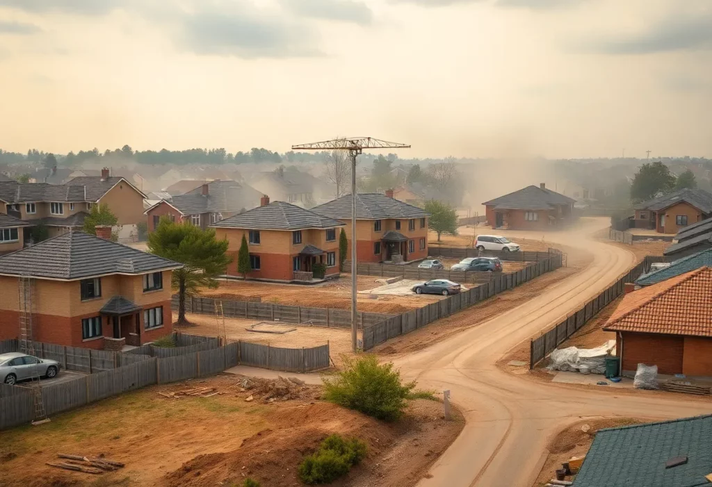 Construction site near residential homes raising asbestos concerns