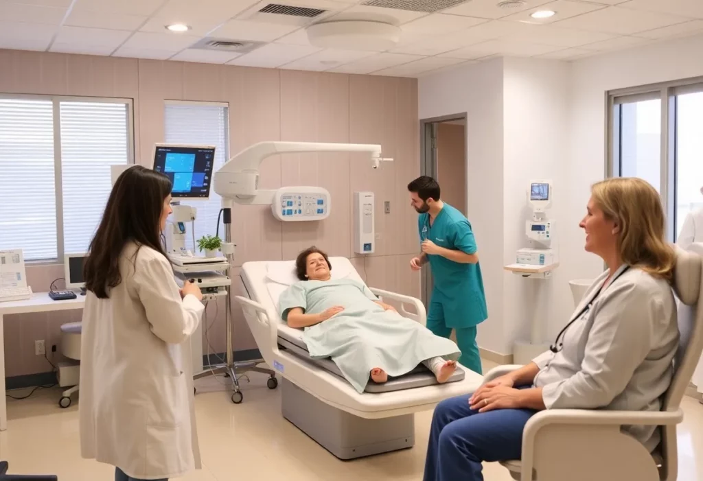 Top cancer treatment center showcasing healthcare professionals and patient care.