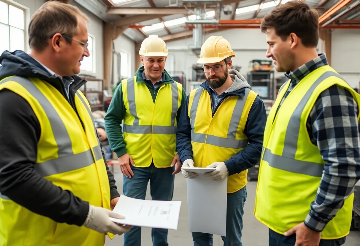 Teamwork in asbestos management services