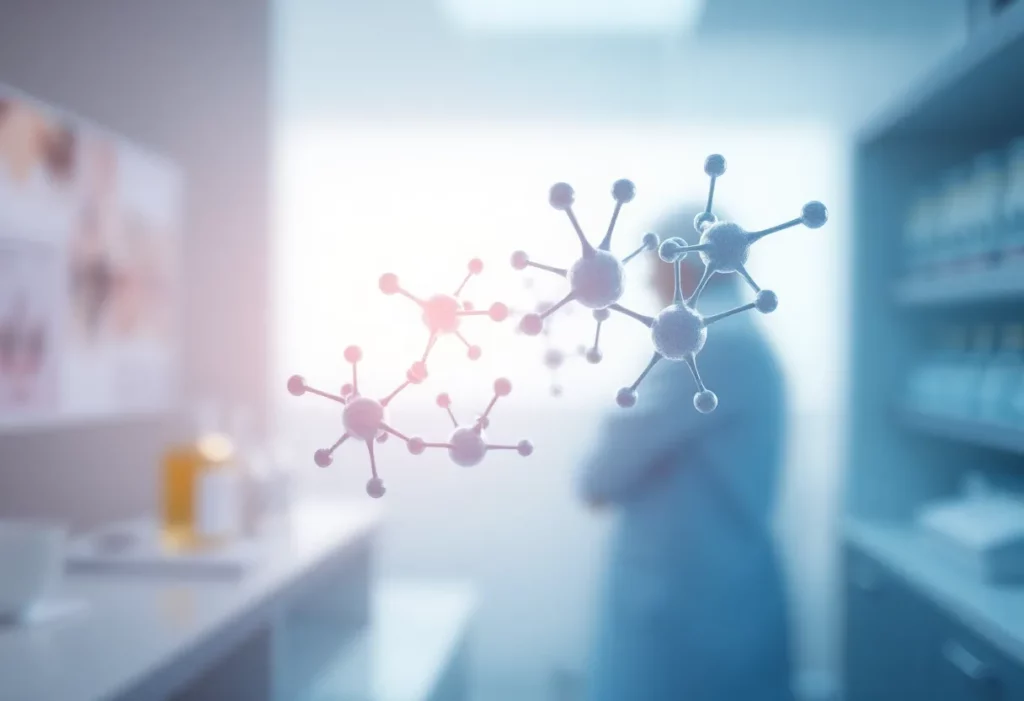 Abstract representation of immunotherapy innovations for mesothelioma treatment