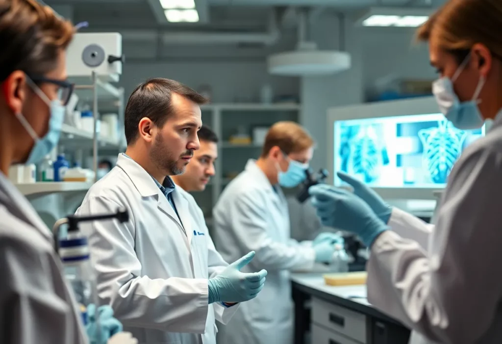 Laboratory research focused on mesothelioma treatment innovations